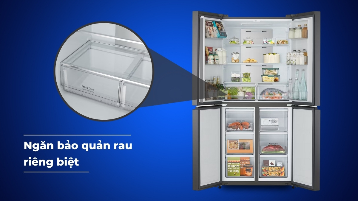 Tủ lạnh GR-B50BL có ngăn rau củ riêng Tủ lạnh GR-B50BL có ngăn rau củ riêng