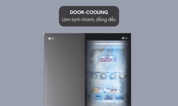 Công nghệ Door Cooling làm lạnh đều từ cửa Công nghệ Door Cooling làm lạnh đều từ cửa