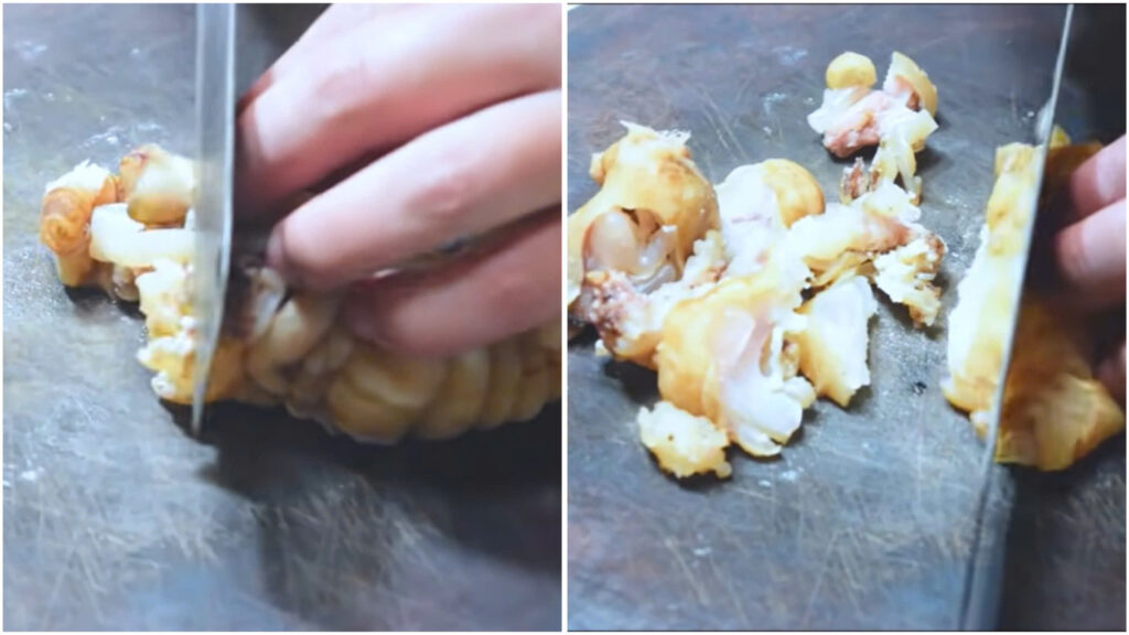 Cắt nhỏ chân bò Cắt nhỏ chân bò