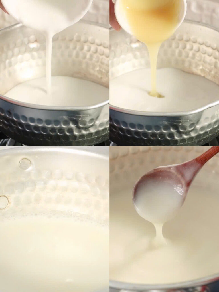 Nấu nước cốt dừa