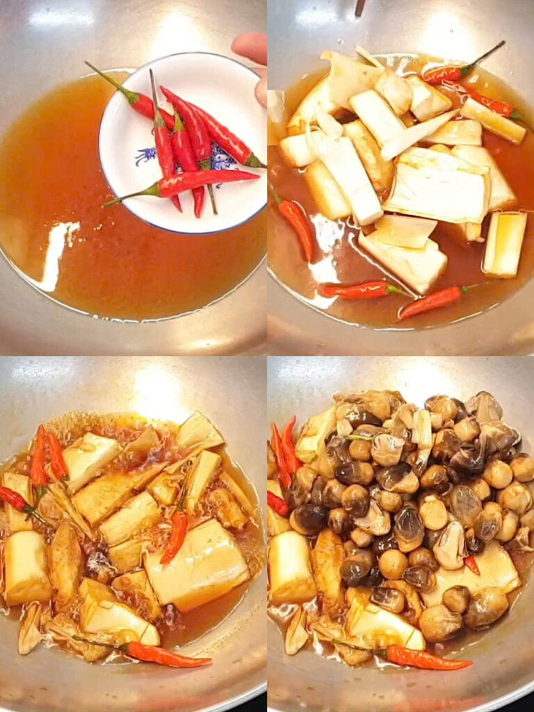 Kho củ hủ dừa