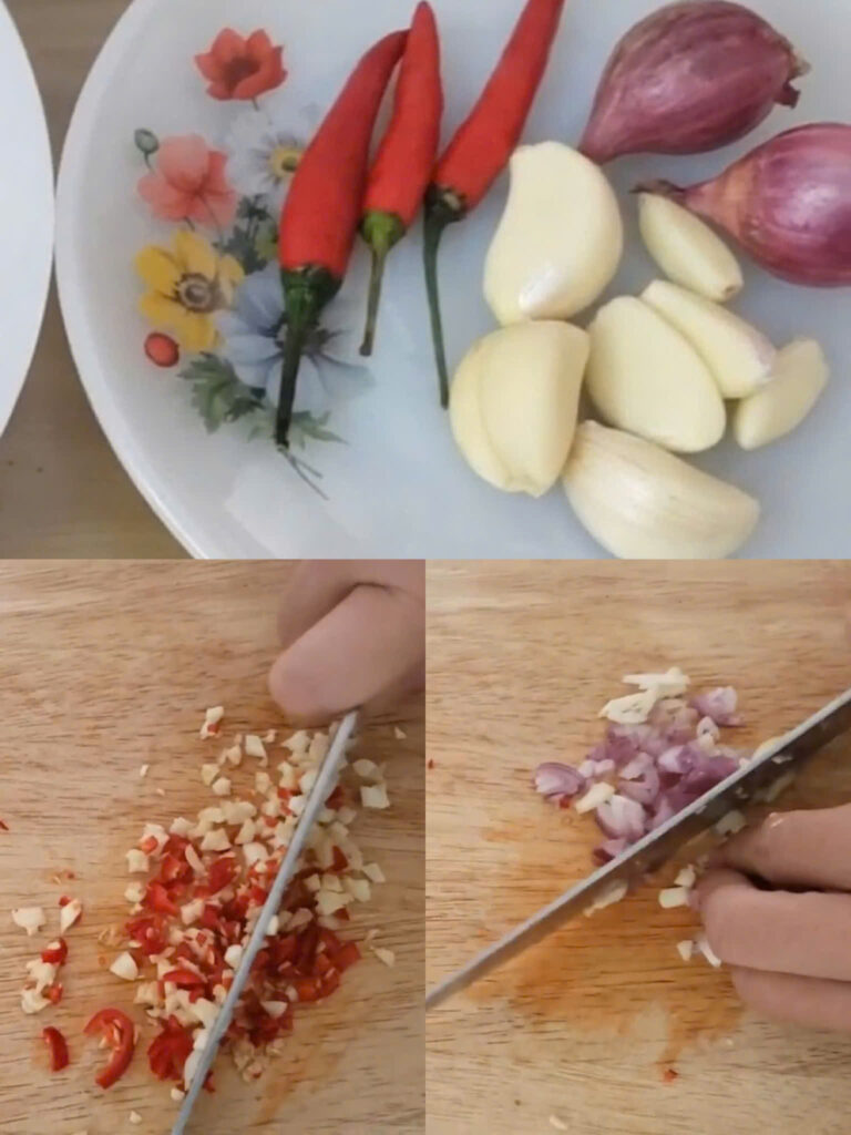 Sơ chế các nguyên lieu khác