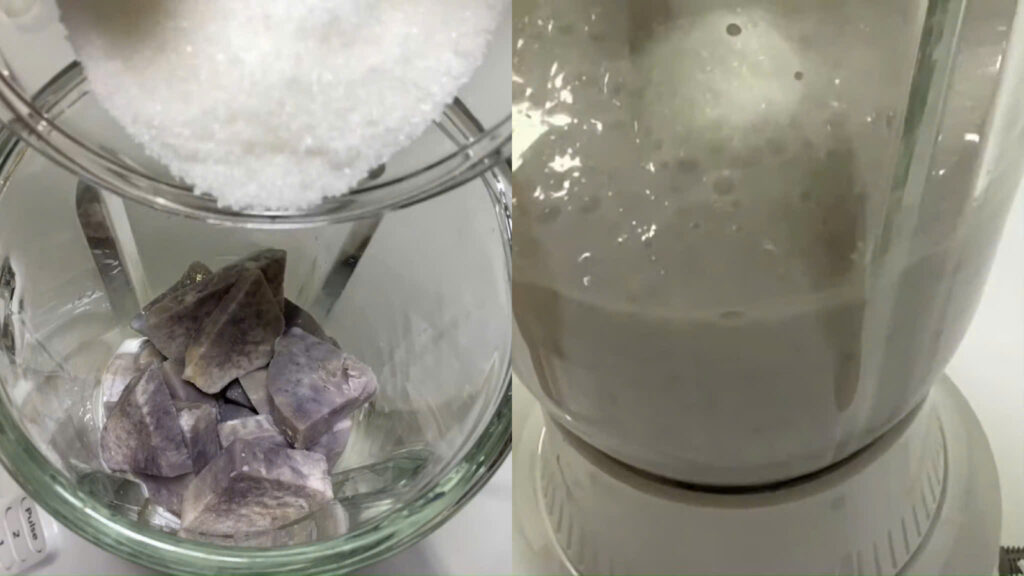 Xay nhuyễn khoai môn