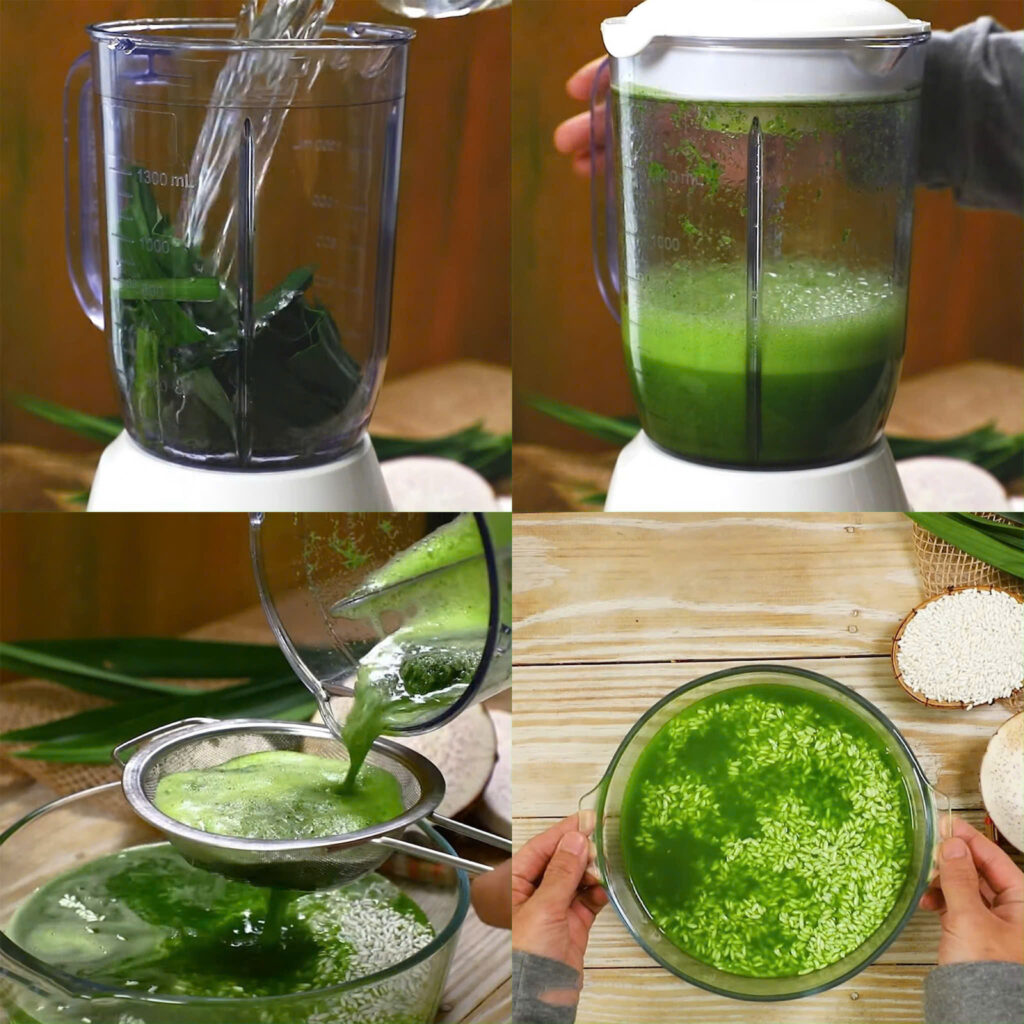 Xay là dứa và ngâm nếp