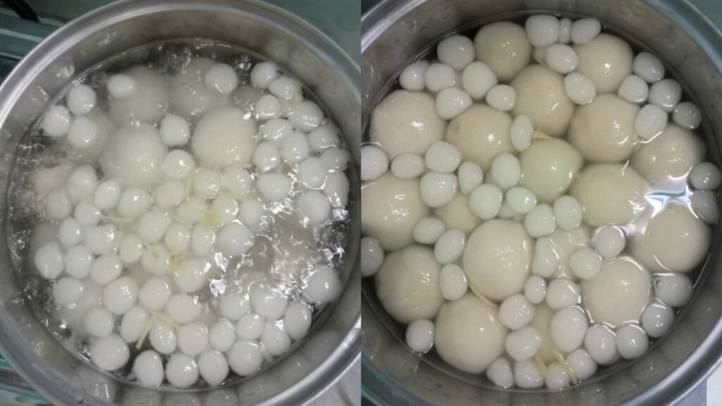 Nấu chè trôi nước Nấu chè trôi nước