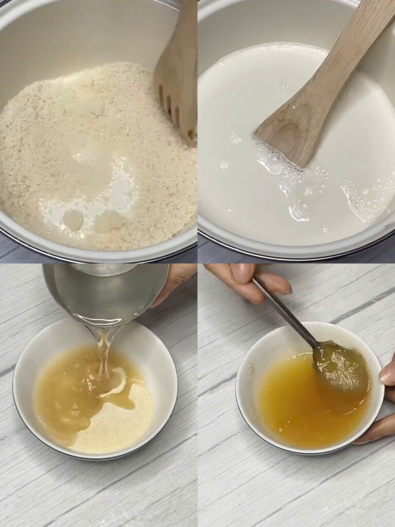 Ngâm bột rau câu và kích đông gelatin