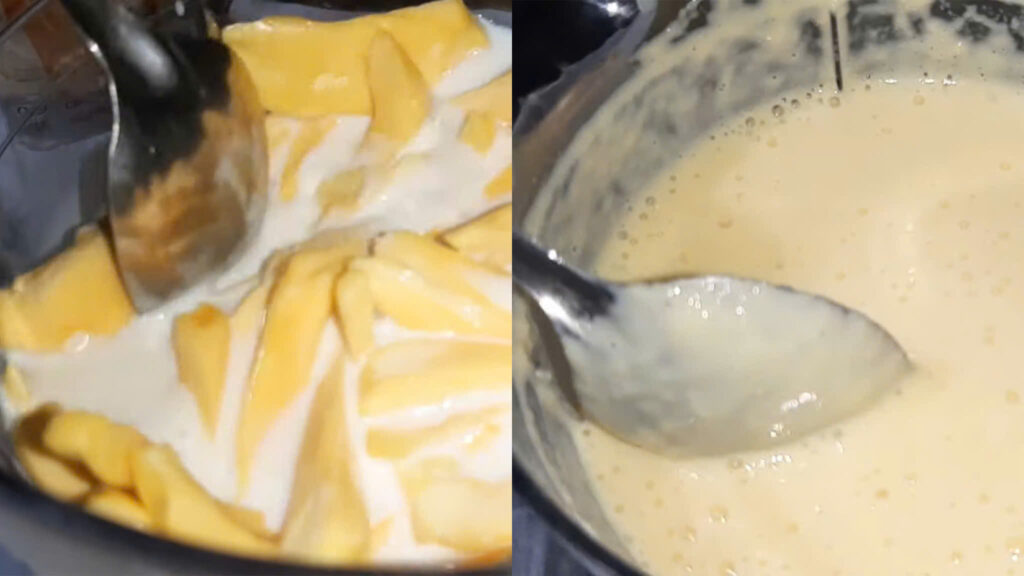 Xay nhuyễn hỗn hợp mít