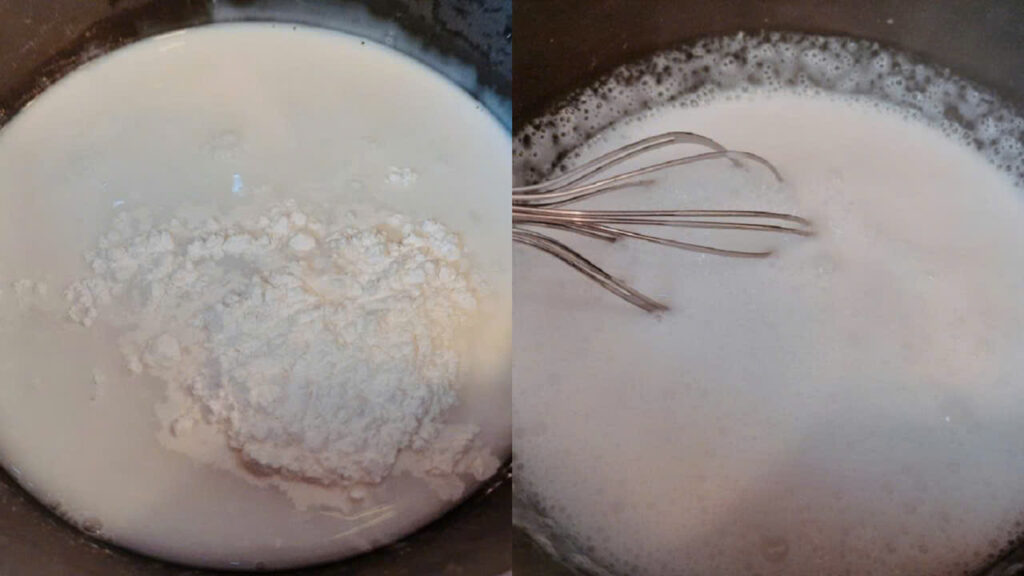 Nấu nước cốt dừa ăn chè