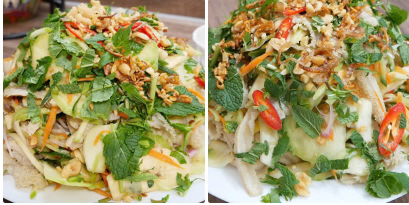 Thành phẩm nộm (gỏi) sách bò 