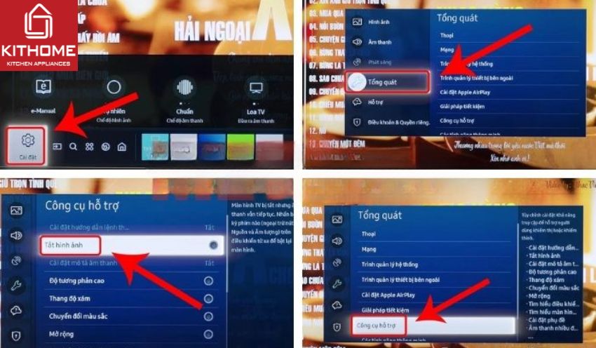 Đối với tivi Samsung từ 2020 trở đi Đối với tivi Samsung từ 2020 trở đi