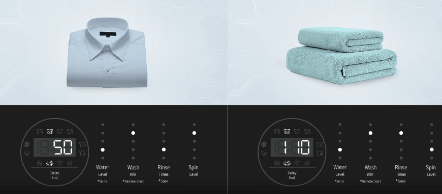 Máy giặt lồng đứng LG TV2516DV3B có khả năng tối ưu chu trình giặt hiệu quả Máy giặt lồng đứng LG Inverter 16kg TV2516DV3B