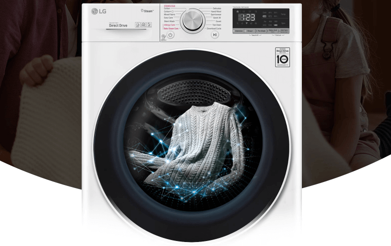 Máy giặt sấy LG Inverter 11kg FV1411D4W lồng ngang