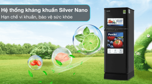 Tủ lạnh Funiki HR T6147TDG sử dụng hệ thống kháng khuẩn Silver Nano hiện đại