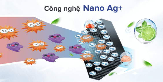 Tủ lạnh Sharp 224 lít SJ-X252AE-SL có khả năng diệt khuẩn, khử mùi hiệu quả Tủ lạnh Sharp 224 lít SJ-X252AE-SL có khả năng diệt khuẩn, khử mùi hiệu quả