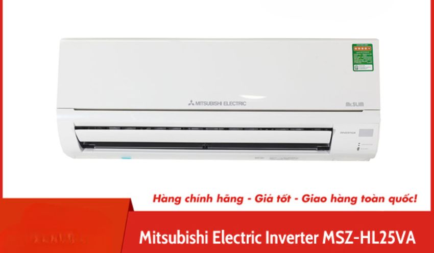 Điều hòa 2 chiều 9000BTU Mitsubishi Electric Inverter MSZ-HL25VA