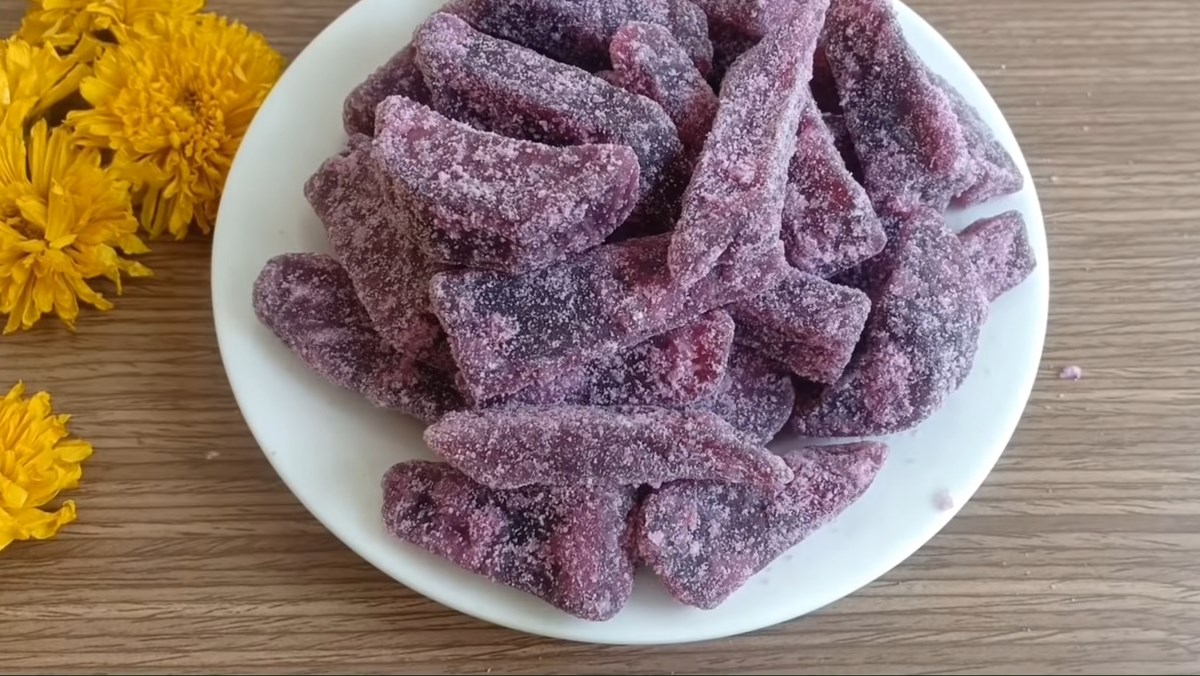 mứt khoai lang tím mứt khoai lang tím