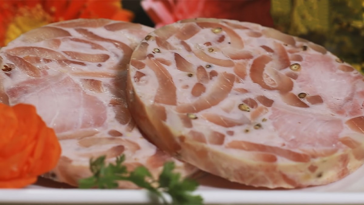 giò dăm bông thịt heo