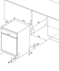Alternative view of Máy rửa bát 15 bộ Eurosun SMK82EU87G