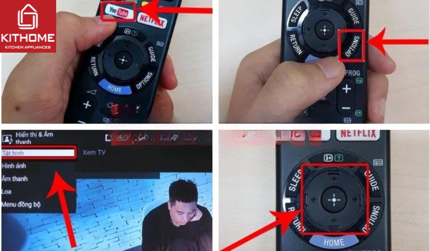 Tắt màn hình tivi Sony khi nghe nhạc Tắt màn hình tivi Sony khi nghe nhạc