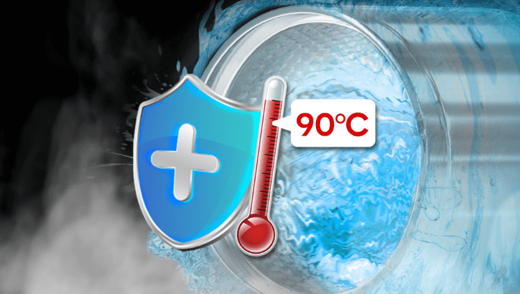 Máy giặt Casper WF-95VG5 có tính năng cảnh báo và tự động khử khuẩn