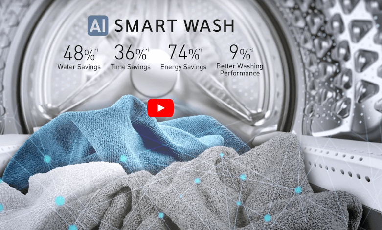 Máy giặt sấy Panasonic NA-V105FR1BV được tích hợp công nghệ giặt AI Smart Wash thông minh Máy giặt sấy Panasonic NA-V105FR1BV được tích hợp công nghệ giặt AI Smart Wash thông minh