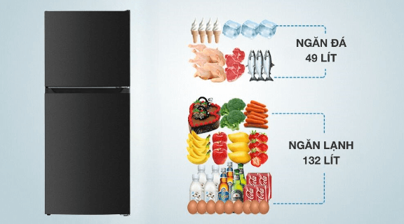 Tủ lạnh Sharp SJ-X198V-DG có dung tích 181 lít