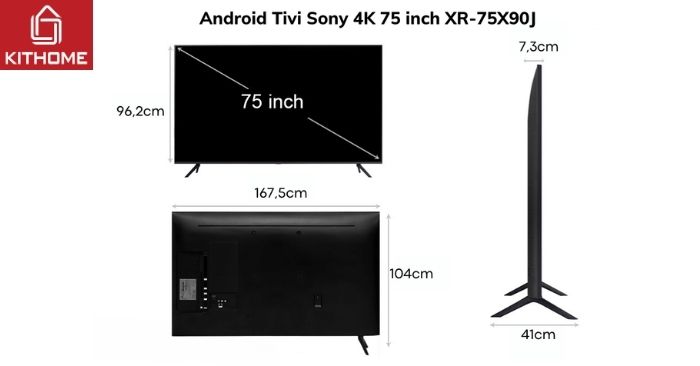 Android tivi Sony 4K 75 inch XR-75X90J Android tivi Sony 4K 75 inch XR-75X90J