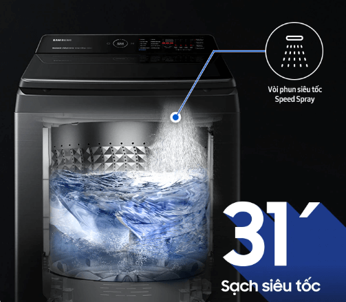 Máy giặt Samsung Inverter 12kg WA12CG5745BVSV