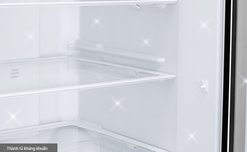 Tủ lạnh Mitsubishi MR-CGX46EN-GBK-V 365 lít được trang bị bộ lọc Carbon hoạt tính có khả năng diệt khuẩn, khử mùi