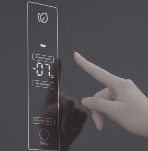 Tủ lạnh Aqua Inverter AQR-IG338EB (GB) 292 lít được trang bị bảng điều khiển cảm ứng bên ngoài