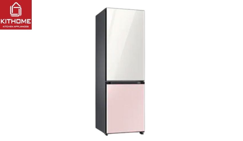 Tủ lạnh màu hồng - trắng 2 cửa Samsung Bespoke RB33T307055/SV 339 lít