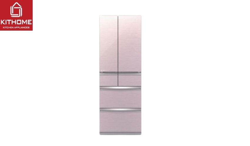 Tủ lạnh màu vàng hồng ánh kim 6 cửa Mitsubishi Electric MR-WX70C-F-V 694 lít