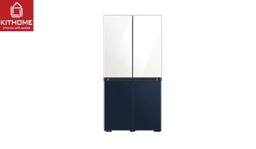 Tủ lạnh màu xanh - trắng 4 cửa Samsung Bespoke RF60A91R177/SV 599 lít