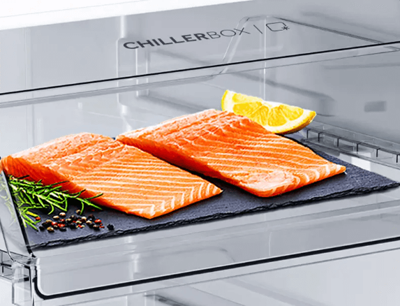 Tủ lạnh Aqua Inverter 358 lít AQR-T410FA(WGB) được tích hợp thêm ngăn đông mềm Chiller box