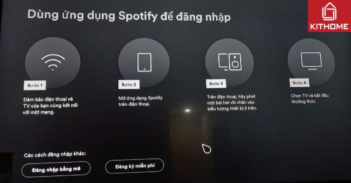 Cách 1: Đăng nhập qua ứng dụng Spotify trên điện thoại