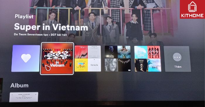 Sau khi đã đăng nhập được vào Spotify, bạn sẽ thấy một giao diện như dưới đây.