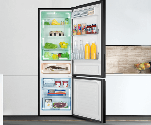 Tủ lạnh Aqua Inverter AQR-IG338EB (GB) 292 lít lại có 3 ngăn chứa riêng biệt