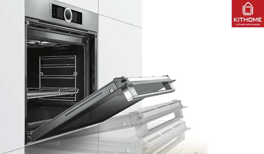 Lò Nướng Bosch 71 lít HBG635BB1 Tích hợp 13 chức năng nướng, 10 công thức nấu ăn