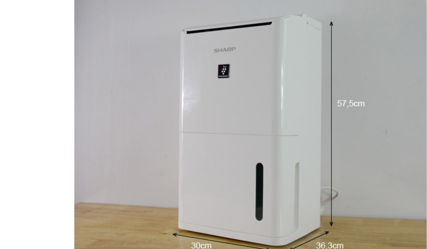 Máy lọc không khí và hút ẩm SHARP DW-D12A-W với mật độ ion 7000 ion/cm3 cho khả năng lọc không khí nhanh hơn