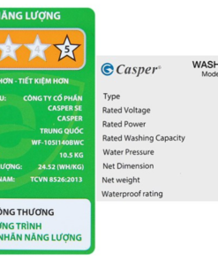 Alternative view of Máy giặt Casper Inverter lồng ngang WF-105I140BWC - 10.5Kg
