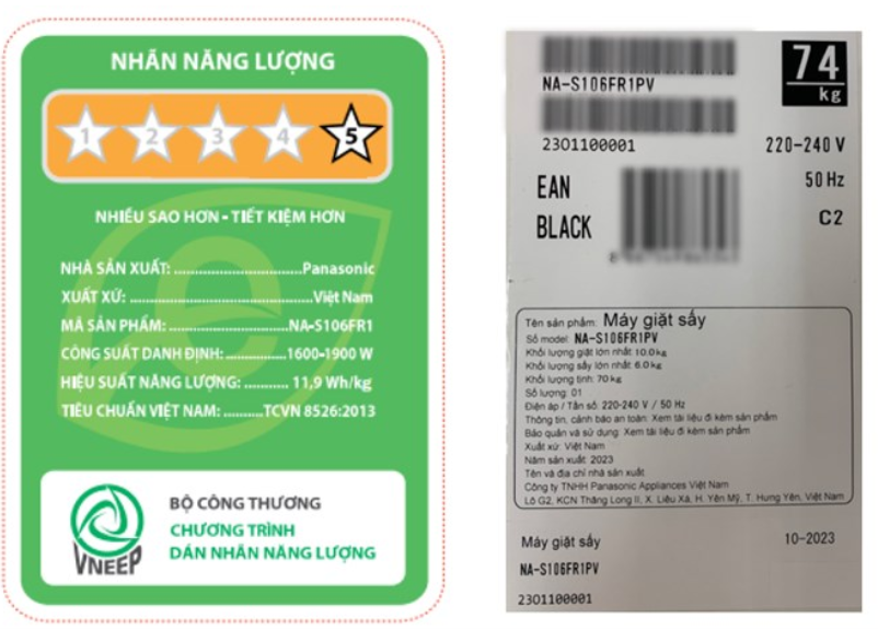 Máy giặt sấy Panasonic Inverter NA-S106FR1PV (giặt 10kg, sấy 6kg) - Ảnh 3