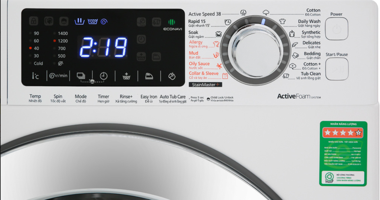 Máy giặt lồng ngang Panasonic Inverter 10 Kg NA-V10FG1WVT - Ảnh 5