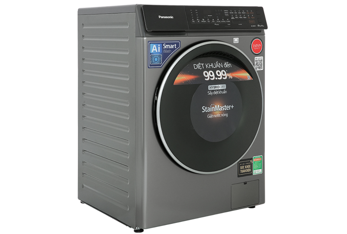 Máy giặt sấy Panasonic Inverter NA-S96FC1LVT (giặt 9kg, sấy 6kg) - Ảnh 3