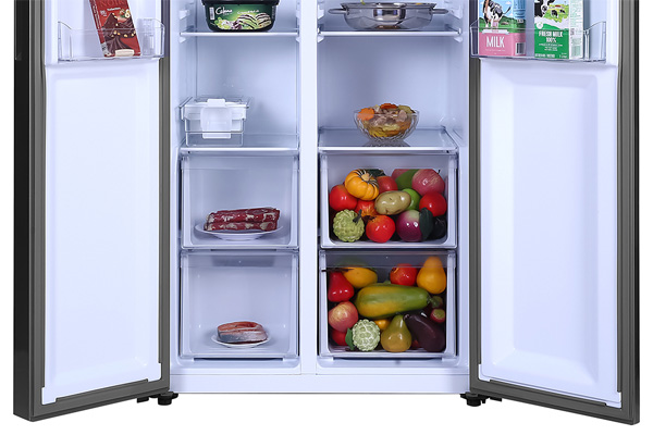 Tủ lạnh side by side Aqua Inverter 480 lít AQR-S480XA
