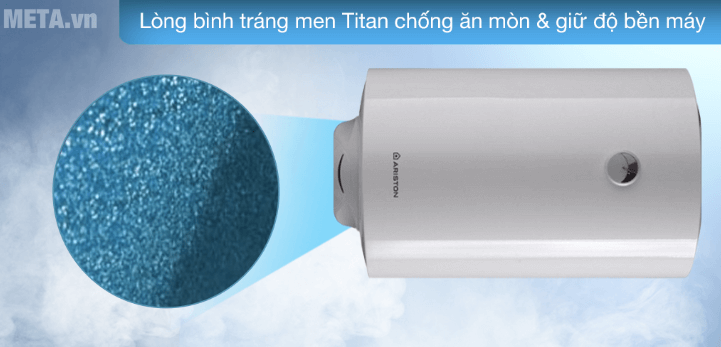 Bình của bình nóng lạnh Ariston Pro R 80 H 2.5 FE tráng men Titan đảm bảo độ bền Bình của bình nóng lạnh Ariston Pro R 80 H 2.5 FE tráng men Titan đảm bảo độ bền