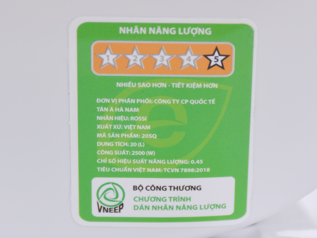 Bình nóng lạnh Rossi RST 20SQ Ti smart-20 lít