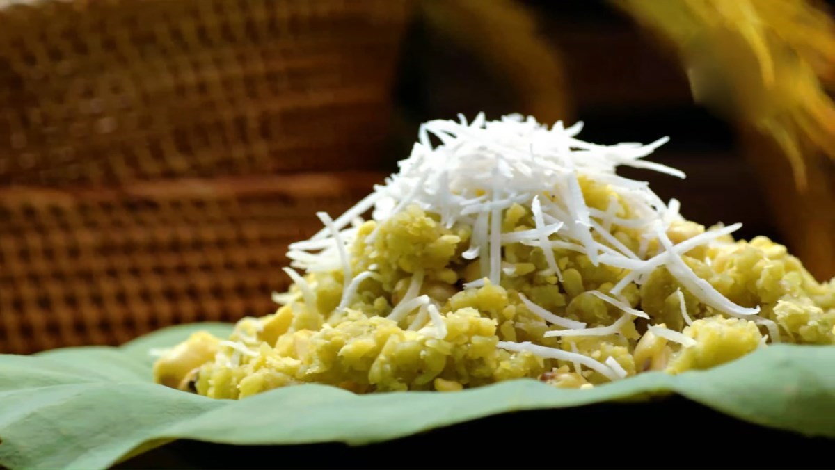 Cách nấu xôi cốm hạt sen mỡ gà thơm ngon cho ngày Tết