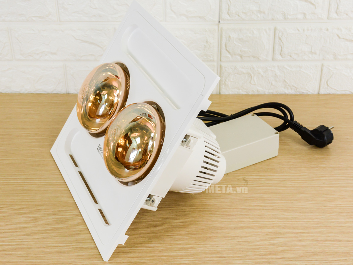 Đèn sưởi 2 bóng Kottmann âm trần K9R (có điều khiển từ xa)