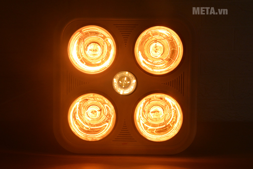 Đèn sưởi nhà tắm Braun Kohn BU04G 4 bóng (Có điều khiển)