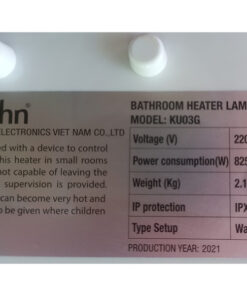 Đèn sưởi nhà tắm Braun Kohn KU03G